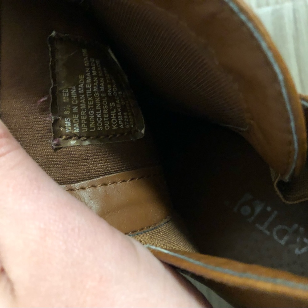 Brown ankle boots with heel - Picture 6 of 6